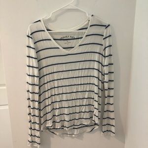 White striped AERO long sleeve
